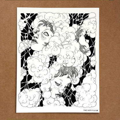 head in the clouds print