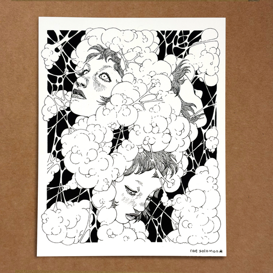 head in the clouds print
