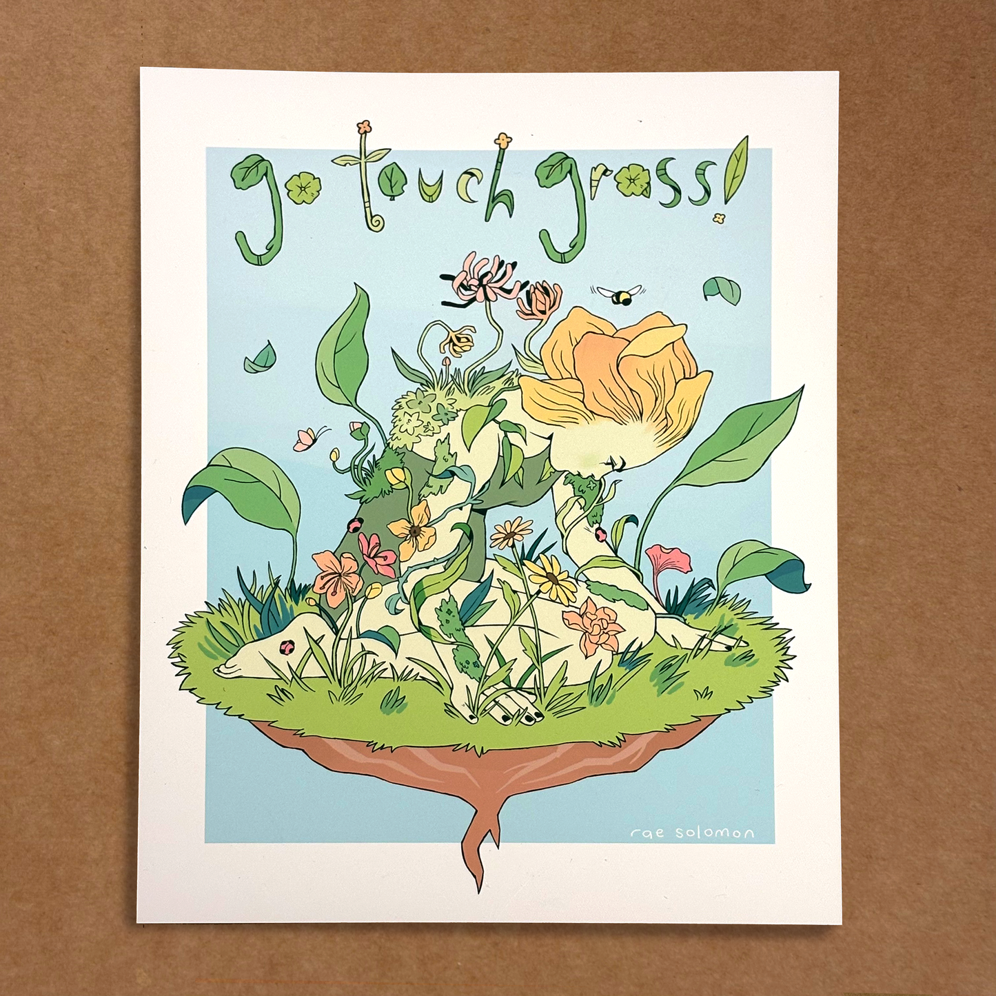 go touch grass print