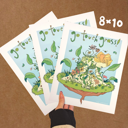 go touch grass print