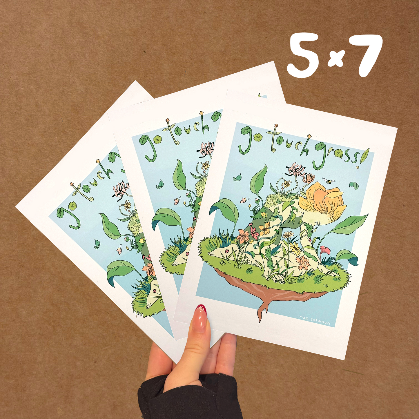 go touch grass print