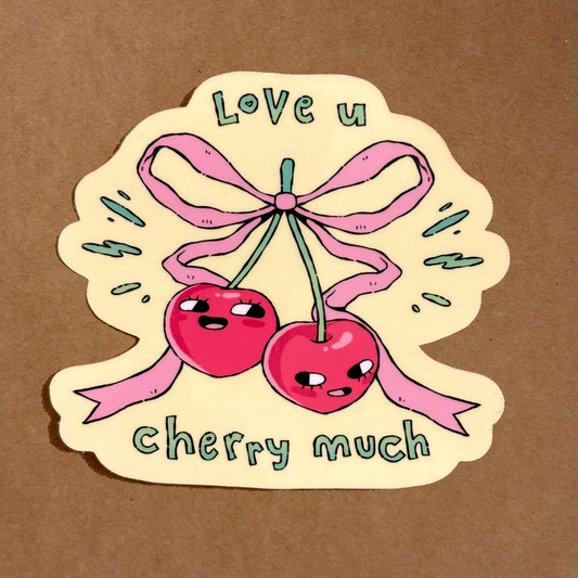 love u cherry much sticker