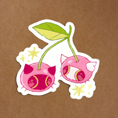 cherry catz sticker