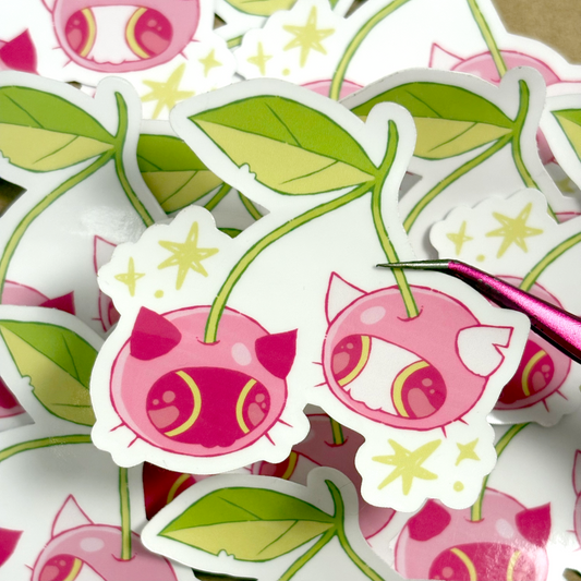 cherry catz sticker