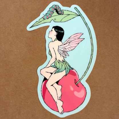 cherry fairy sticker