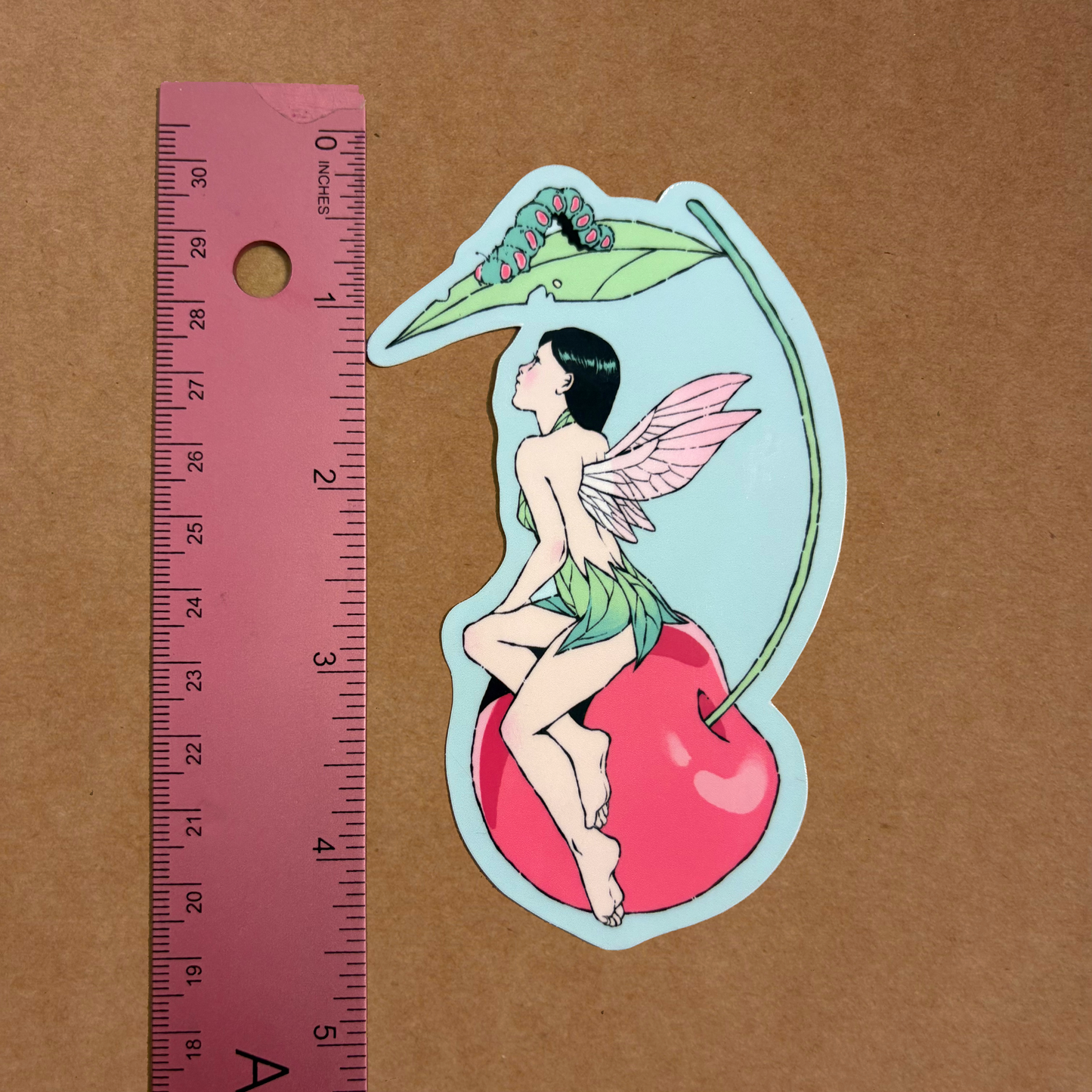 cherry fairy sticker